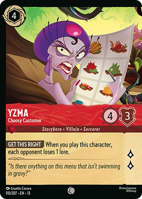 0110 Yzma - Choosy Customer (Foil) Common Attack of the Vine!