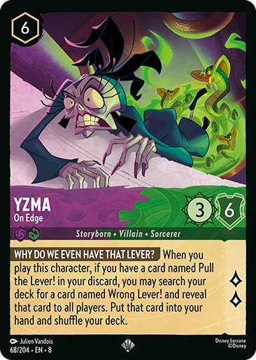0068 Yzma - On Edge Super Rare Reign of Jafar