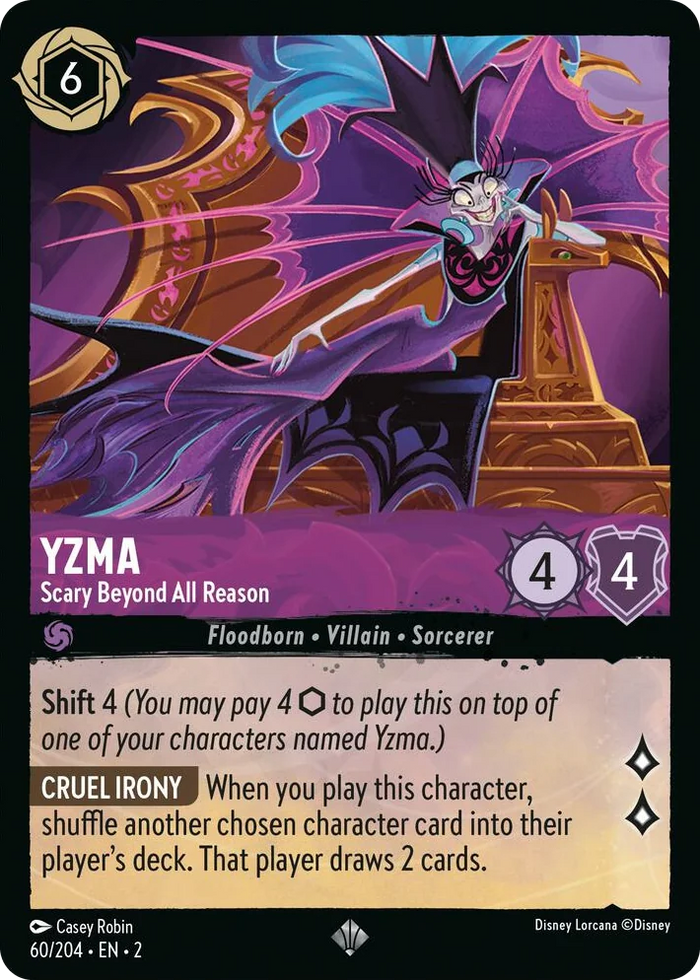 Yzma - Scary Beyond All Reason #60 Super Rare - Rise of the Floodborn Pokemon card