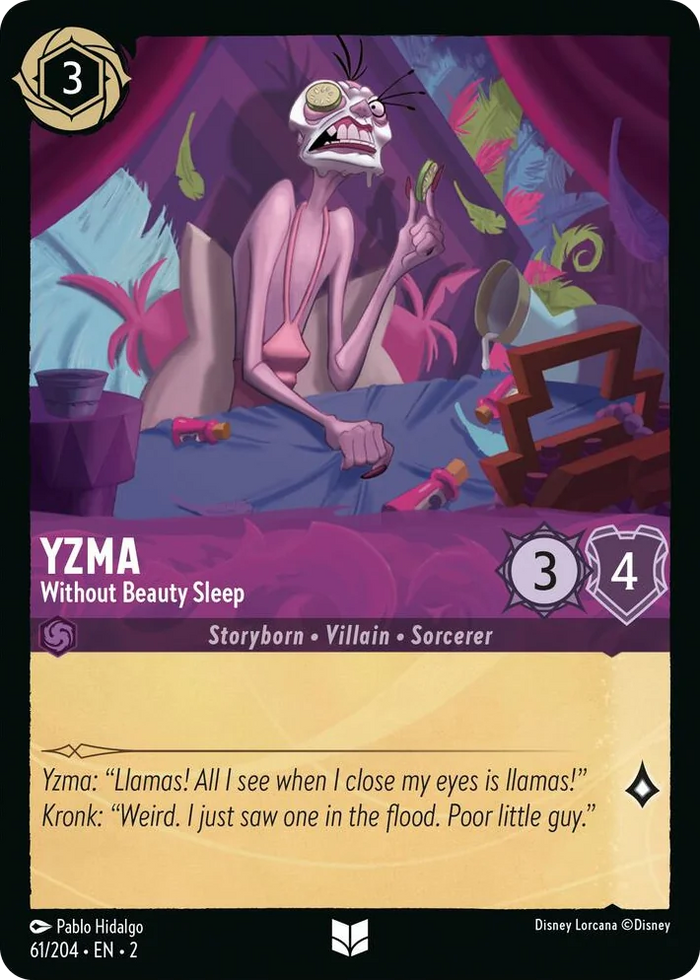 Yzma - Without Beauty Sleep #61 Uncommon - Rise of the Floodborn Pokemon card
