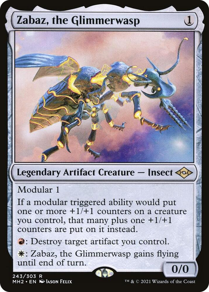 0243 Zabaz, the Glimmerwasp R Modern Horizons 2