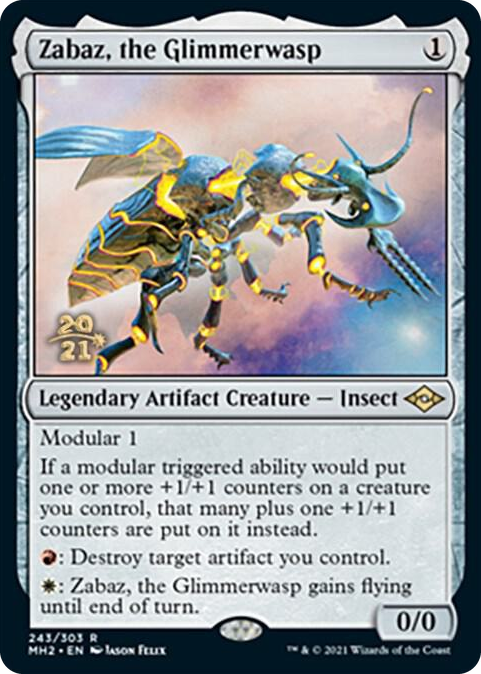 Zabaz, the Glimmerwasp #243 R - Prerelease Cards Pokemon card
