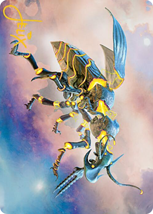 0065 Zabaz, the Glimmerwasp Art Card (Gold-Stamped Signature) S Art Series: Modern Horizons 2