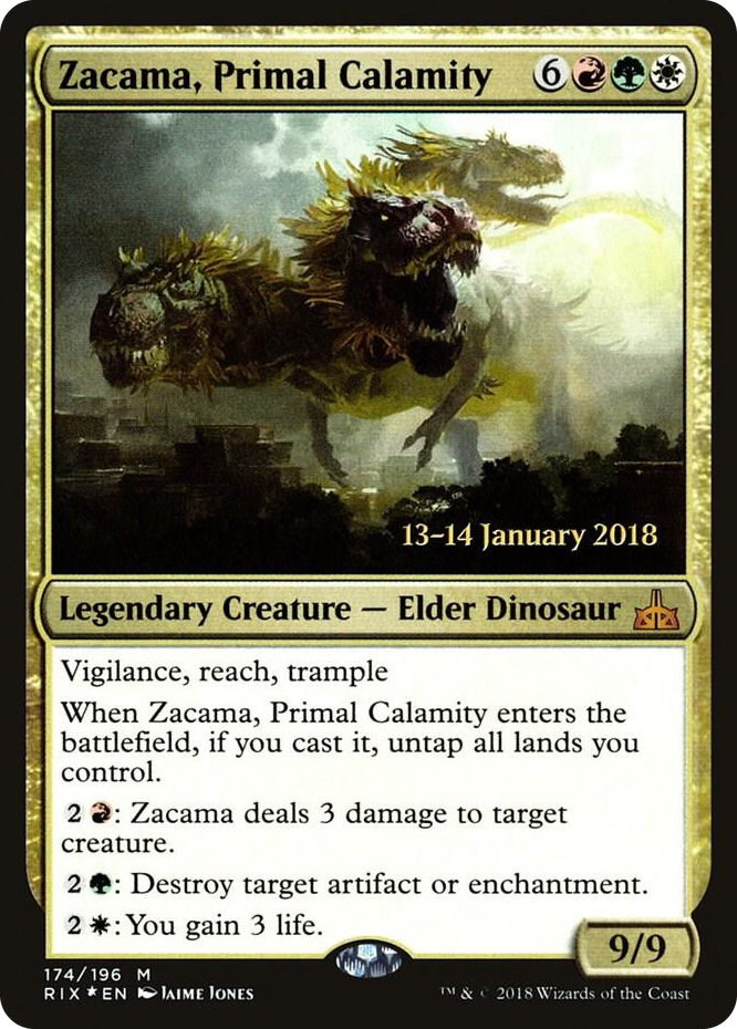 0174 Zacama, Primal Calamity M Prerelease Cards