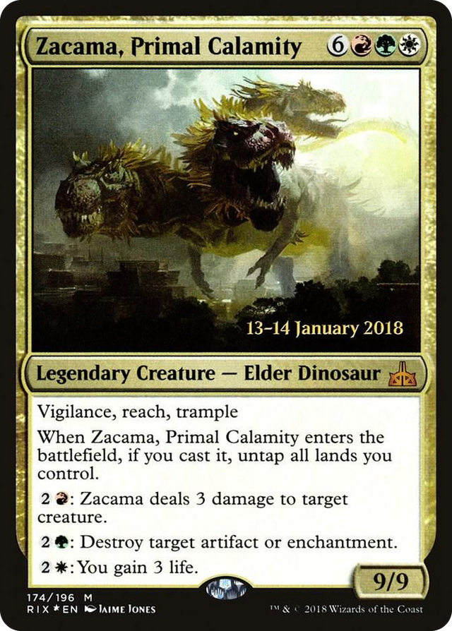 0174 Zacama, Primal Calamity M Prerelease Cards