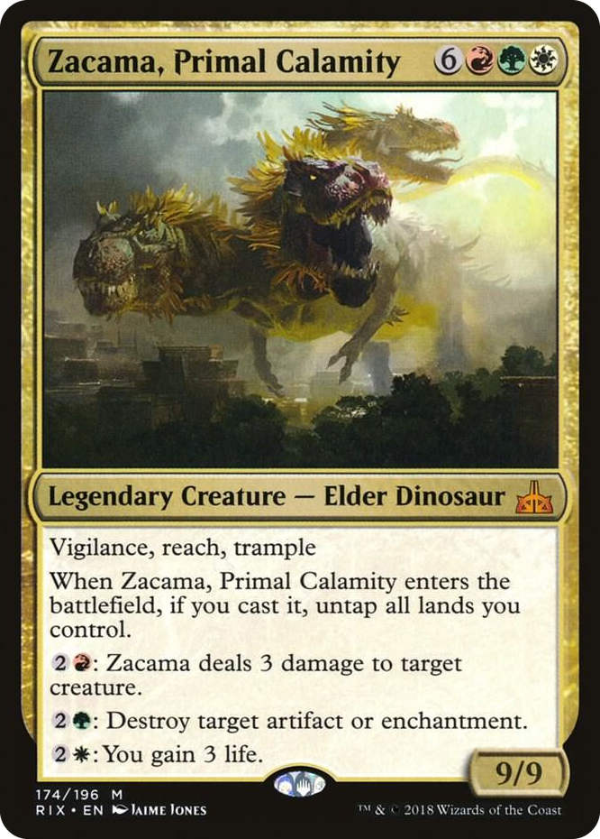 0174 Zacama, Primal Calamity M Rivals of Ixalan