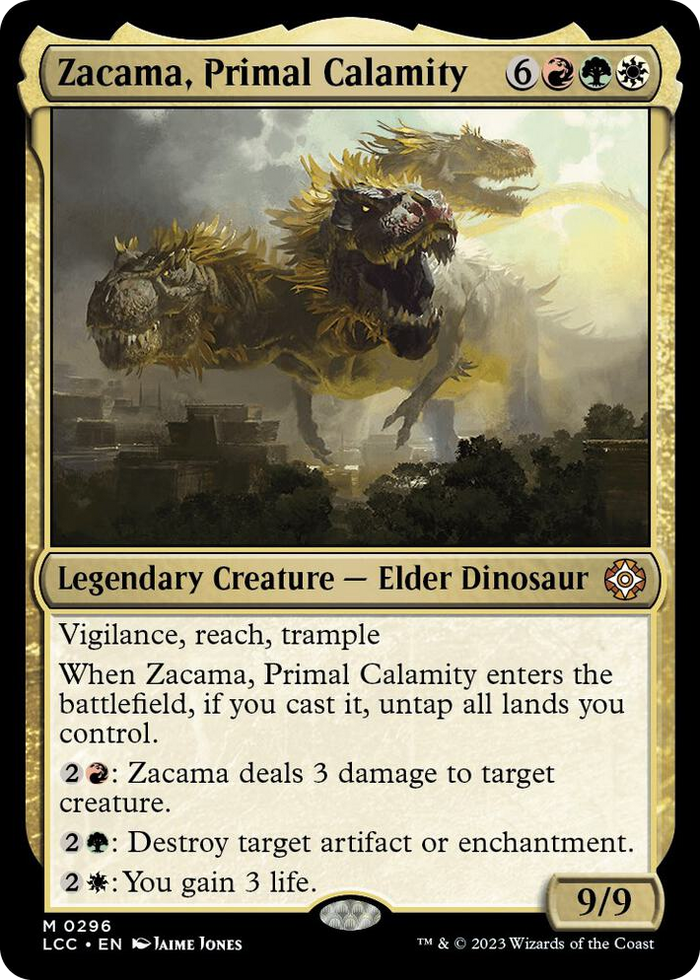 Zacama, Primal Calamity #296 M - Commander: The Lost Caverns of Ixalan Pokemon card