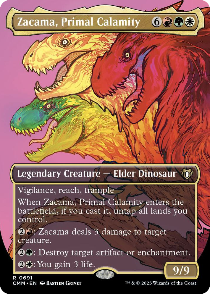 0691 Zacama, Primal Calamity (Borderless) R Commander Masters