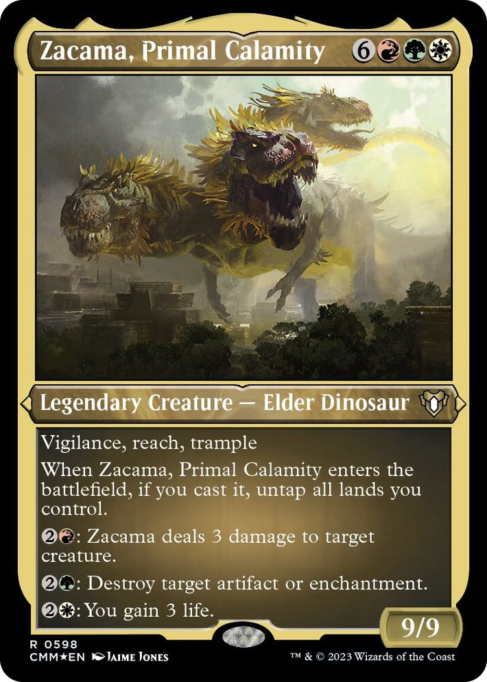 0598 Zacama, Primal Calamity (Foil Etched) R Commander Masters