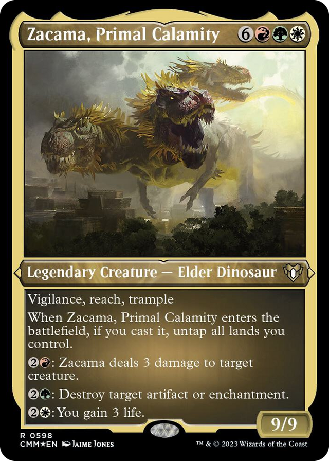 0598 Zacama, Primal Calamity (Foil Etched) R Commander Masters