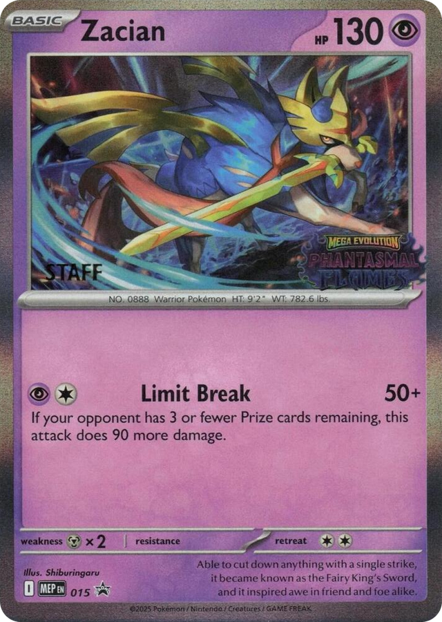 0015 Zacian - 015 [Staff] Promo Mega Evolution Promo