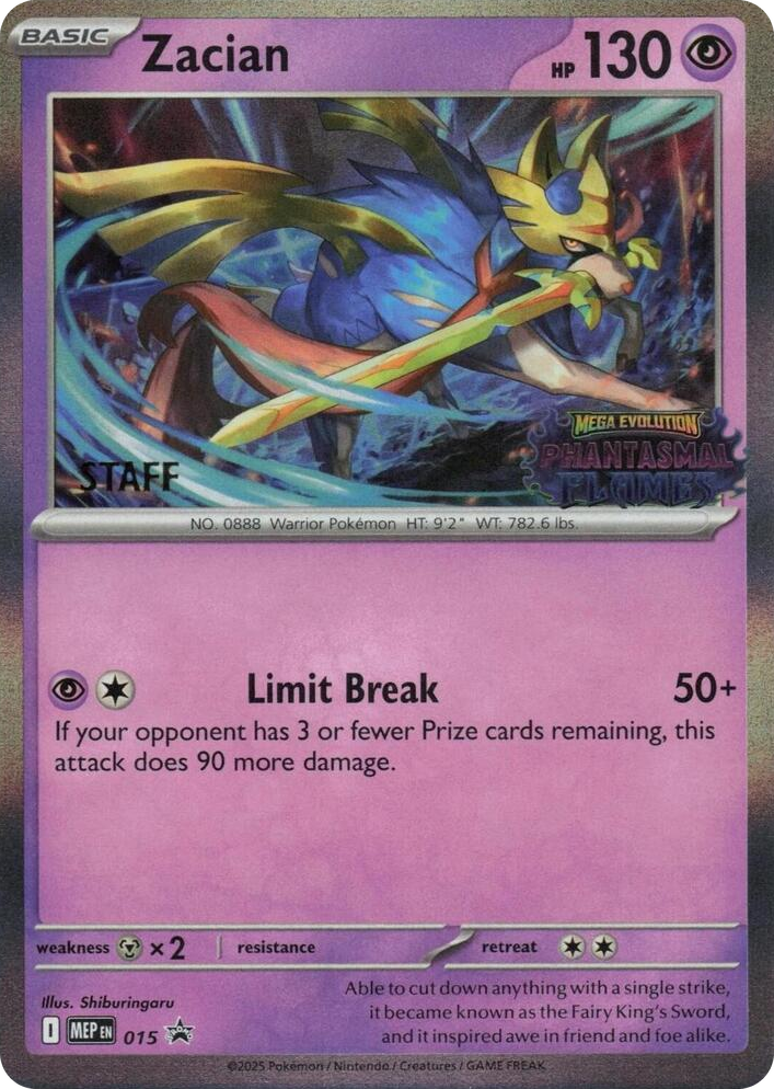0015 Zacian - 015 [Staff] Promo Mega Evolution Promo