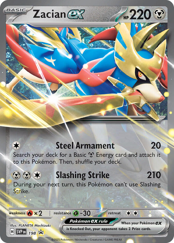 0198 Zacian ex - 198 Promo Scarlet & Violet Promo Cards