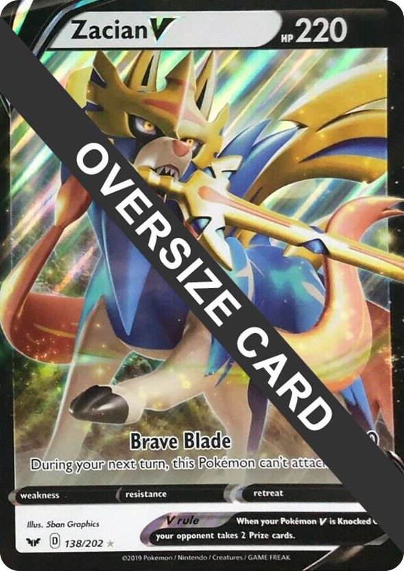 0138 Zacian V Promo Jumbo Cards
