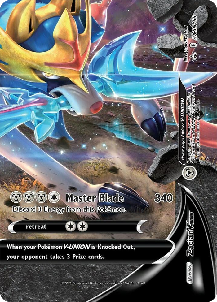 0166 Zacian V-UNION - SWSH166 Promo Sword & Shield Promo Cards