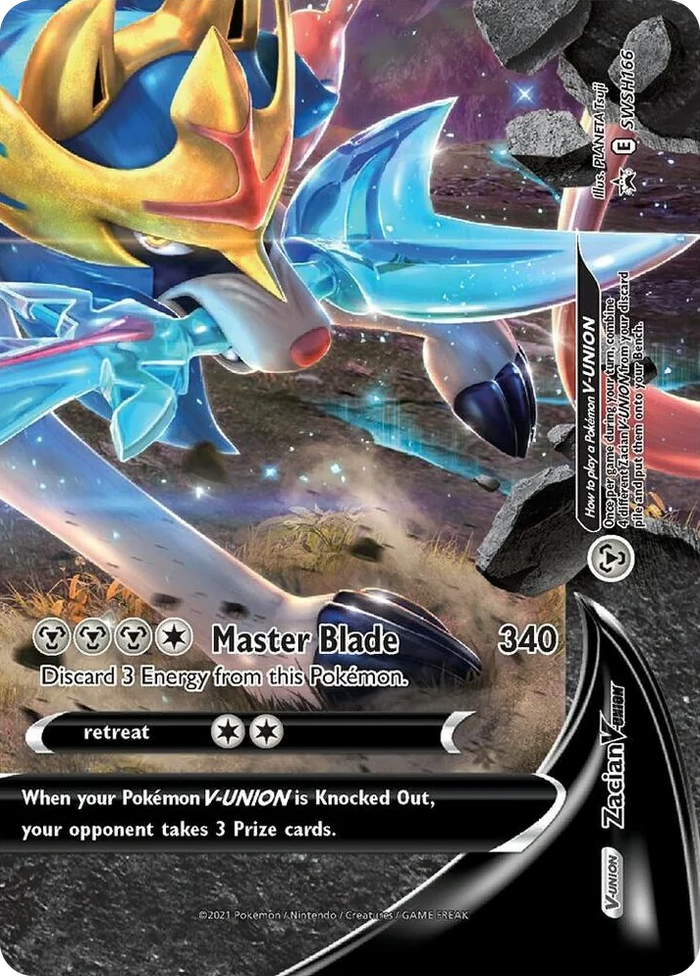 0166 Zacian V-UNION - SWSH166 Promo Sword & Shield Promo Cards