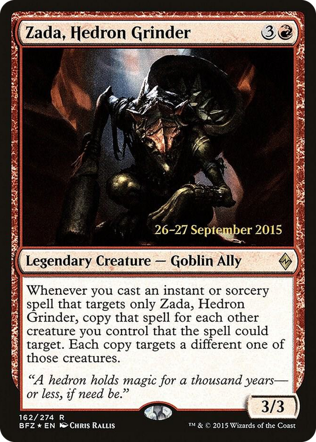 0162 Zada, Hedron Grinder R Prerelease Cards