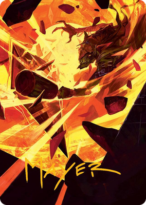 0075 Zada, Hedron Grinder Art Card (Gold-Stamped Signature) S Art Series: March of the Machine
