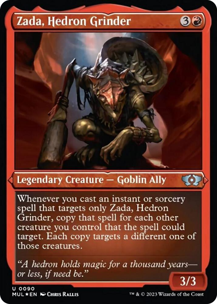 0090 Zada, Hedron Grinder (Foil Etched) U March of the Machine: Multiverse Legends