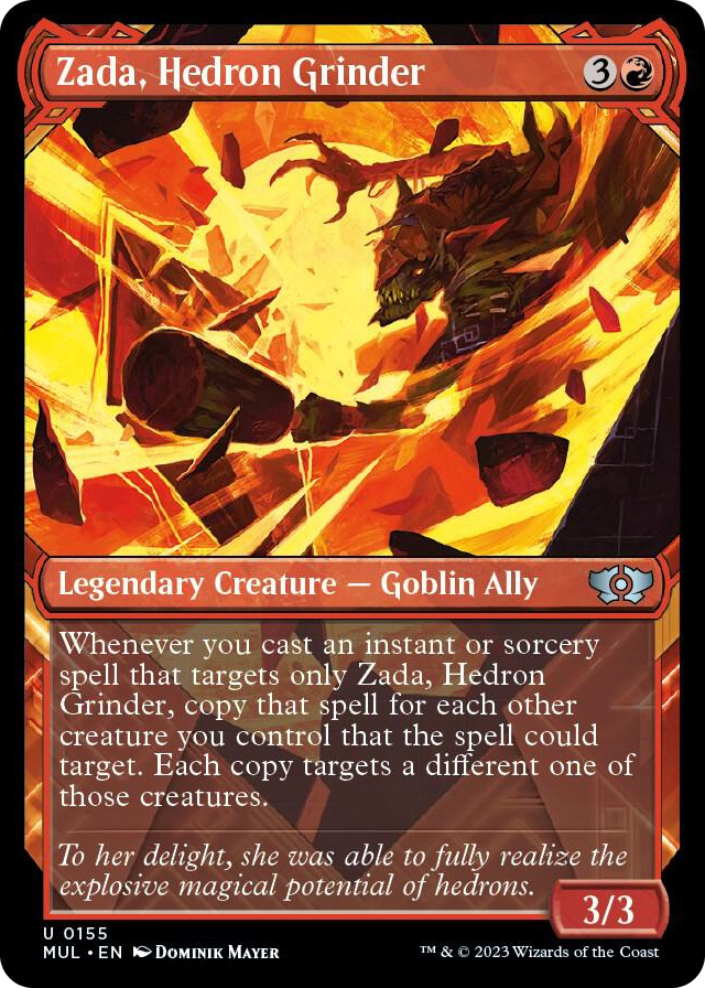 Zada, Hedron Grinder (Halo Foil) #155 U - March of the Machine: Multiverse Legends Pokemon card