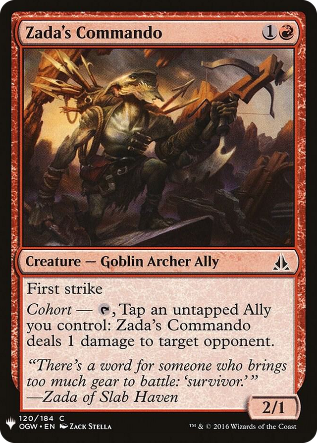 0120 Zada's Commando C The List Reprints