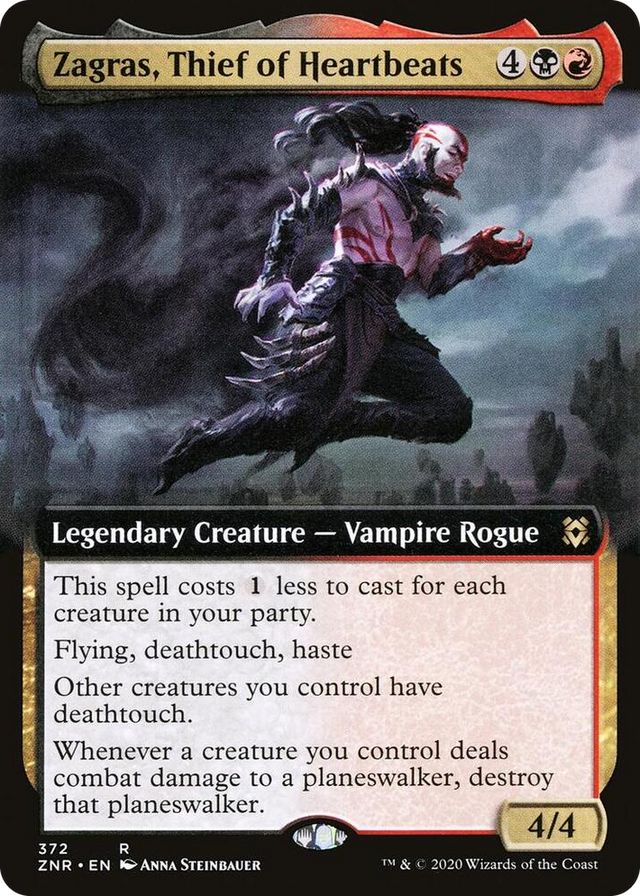 0372 Zagras, Thief of Heartbeats (Extended Art) R Zendikar Rising
