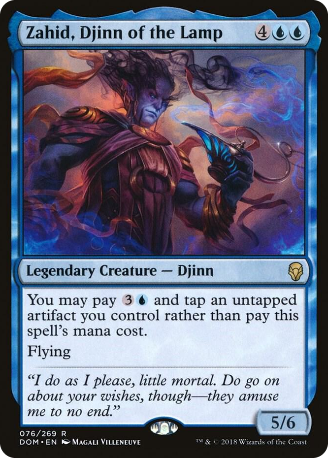 0076 Zahid, Djinn of the Lamp R Dominaria