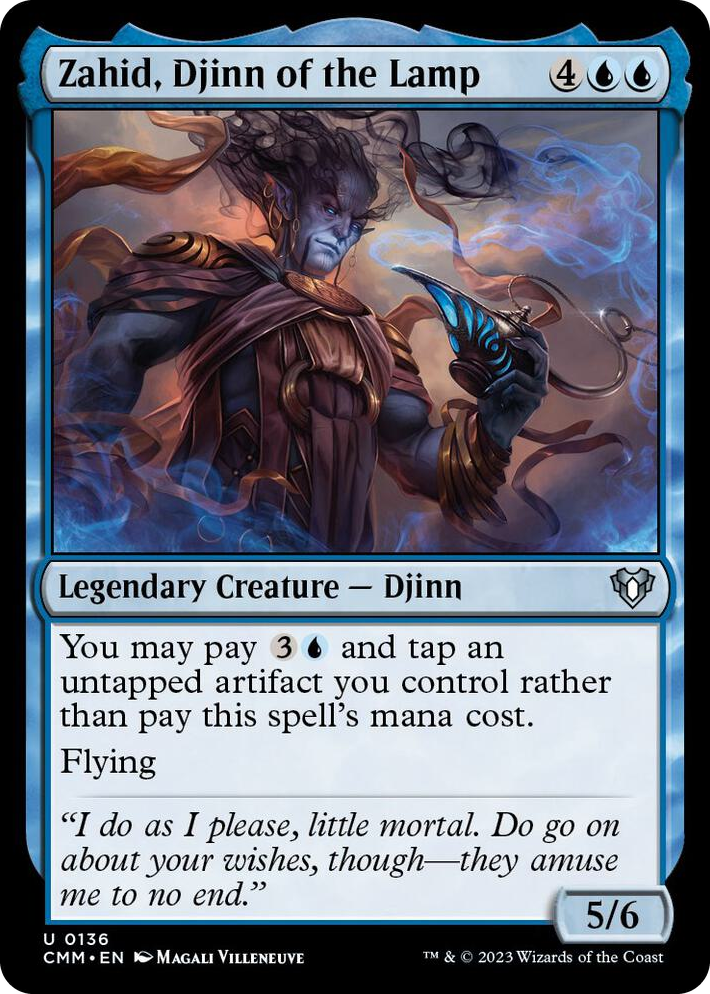 0136 Zahid, Djinn of the Lamp U Commander Masters
