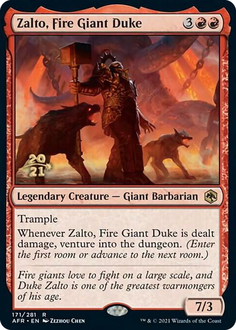 0171 Zalto, Fire Giant Duke R Prerelease Cards
