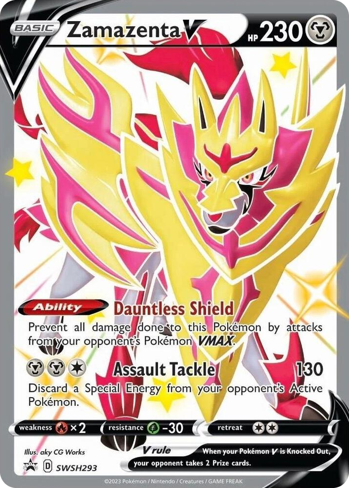 0293 Zamazenta V (Shiny) - SWSH293 Promo Sword & Shield Promo Cards