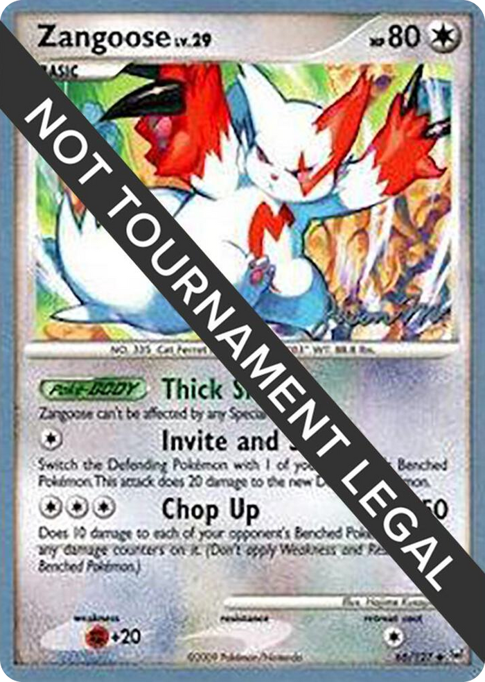 0066 Zangoose - 2009 (Jason Martinez) Uncommon World Championship Decks