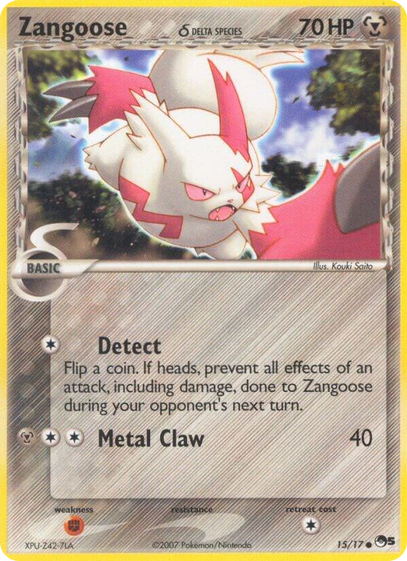 0015 Zangoose (Delta Species) Common POP Series 5