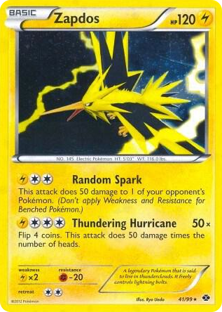 0041 Zapdos - 41/99 (Next Destinies) Promo Blister Exclusives