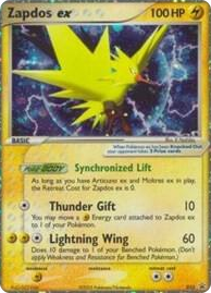 0033 Zapdos ex - 033 (EX Collector's Window Tins) Promo Nintendo Promos