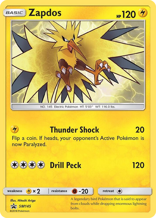 SM145 Zapdos - SM145 Promo SM Promos