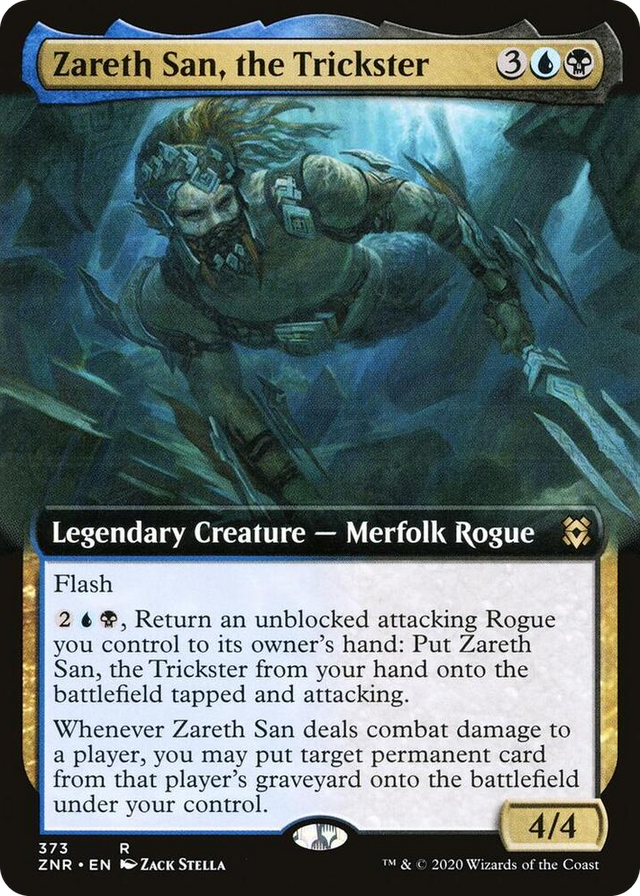0373 Zareth San, the Trickster (Extended Art) R Zendikar Rising