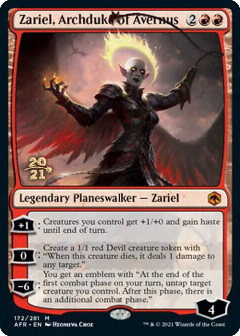 Zariel, Archduke of Avernus #172 M - Prerelease Cards Pokemon card