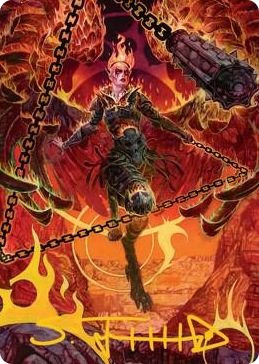 0077 Zariel, Archduke of Avernus Art Card (Gold-Stamped Signature) S Art Series: Adventures in the Forgotten Realms