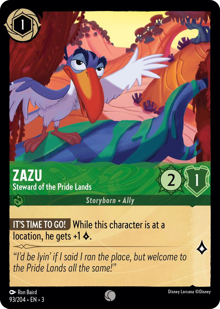 0093 Zazu - Steward of the Pride Lands Common Into the Inklands