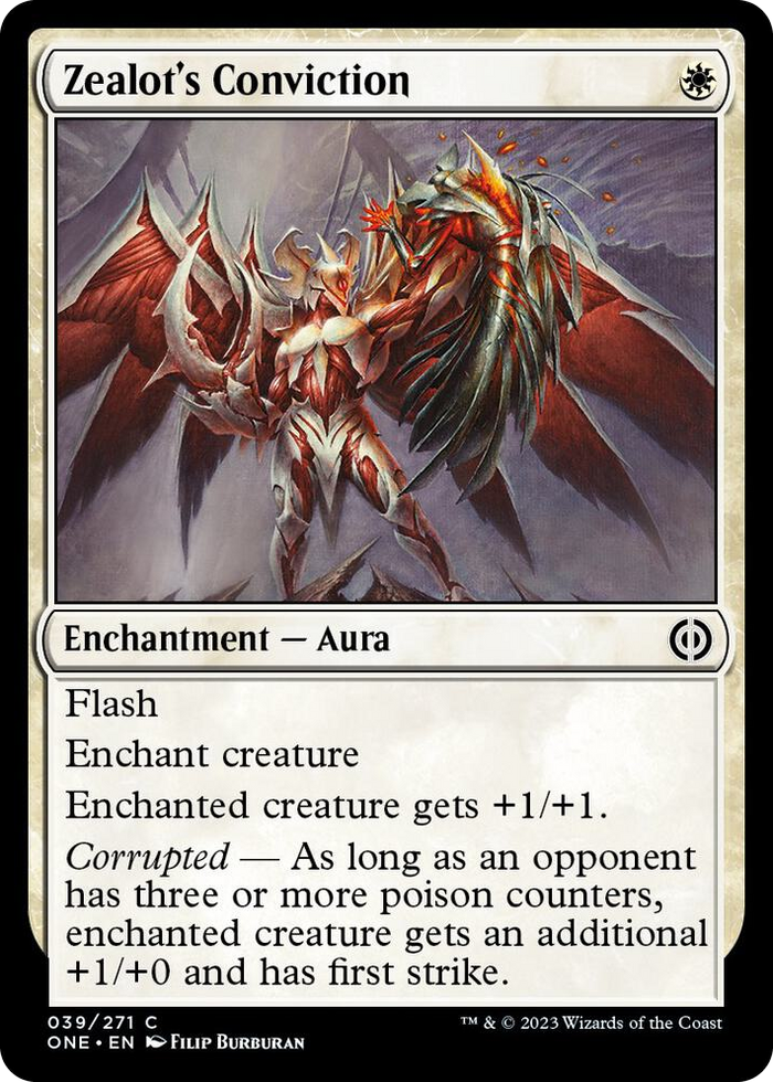 Zealot's Conviction #39 C - Phyrexia: All Will Be One Pokemon card