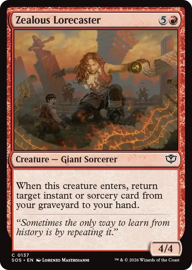 0137 Zealous Lorecaster C Secrets of Strixhaven