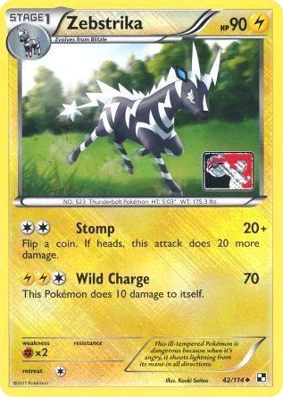 0042 Zebstrika - 42/114 (League Promo) Promo League & Championship Cards