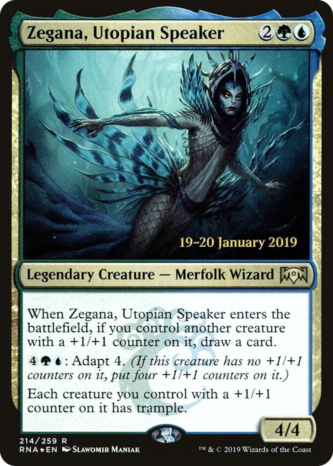 0214 Zegana, Utopian Speaker R Prerelease Cards
