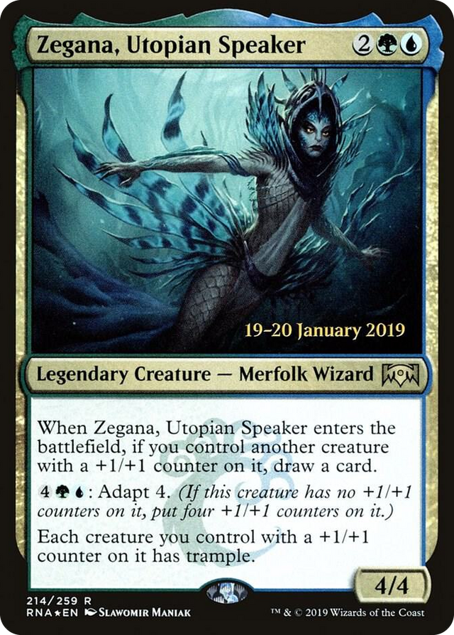 0214 Zegana, Utopian Speaker R Prerelease Cards