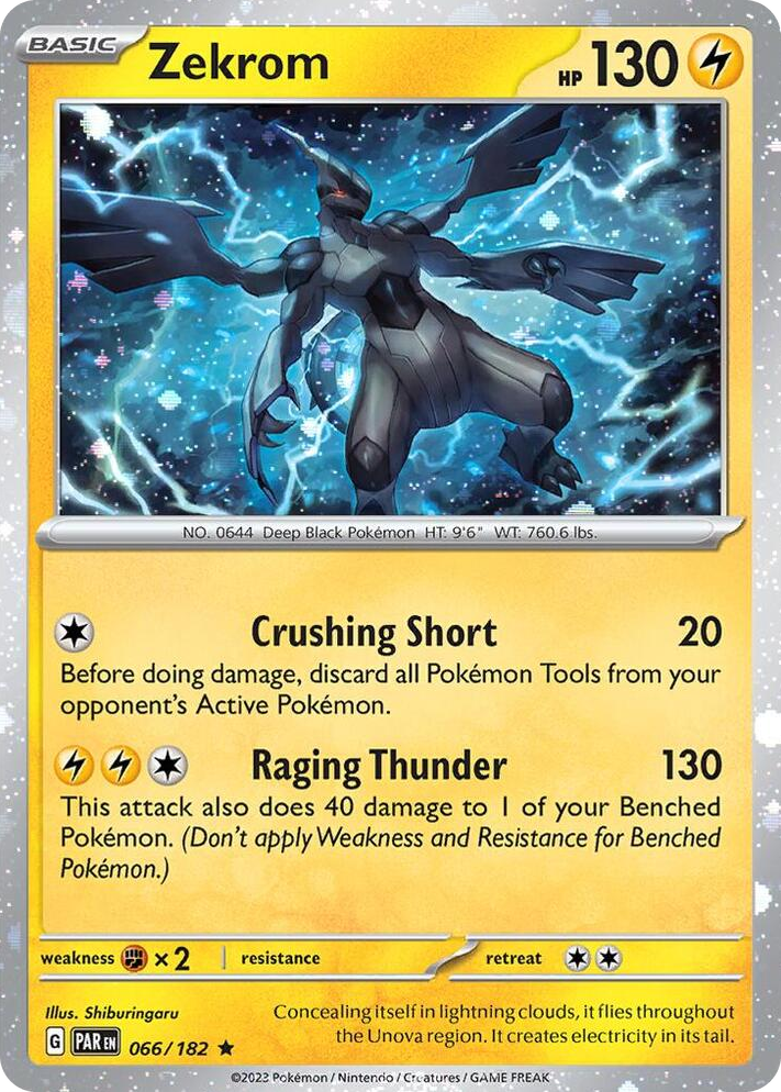 0066 Zekrom - 066/182 (Cosmos Holo) Rare Miscellaneous Cards & Products