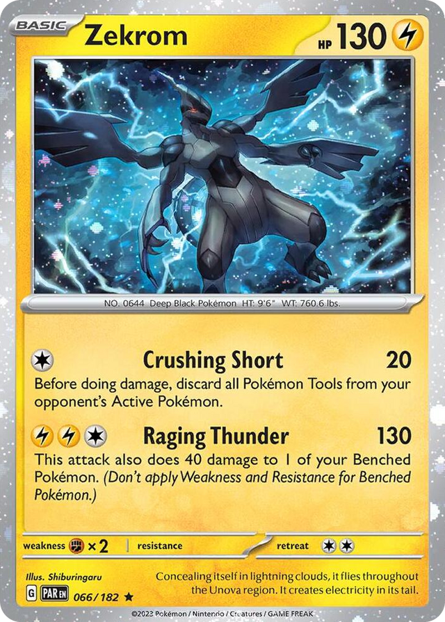 0066 Zekrom - 066/182 (Cosmos Holo) Rare Miscellaneous Cards & Products