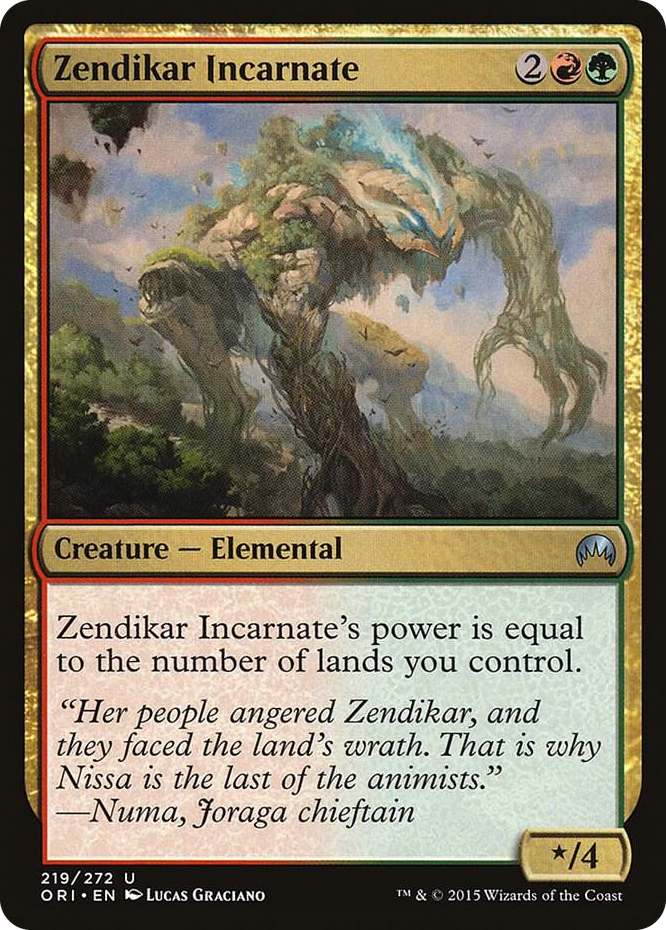 0219 Zendikar Incarnate U Magic Origins