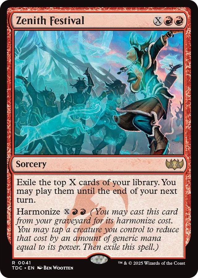 Zenith Festival #41 R - Commander: Tarkir: Dragonstorm Pokemon card