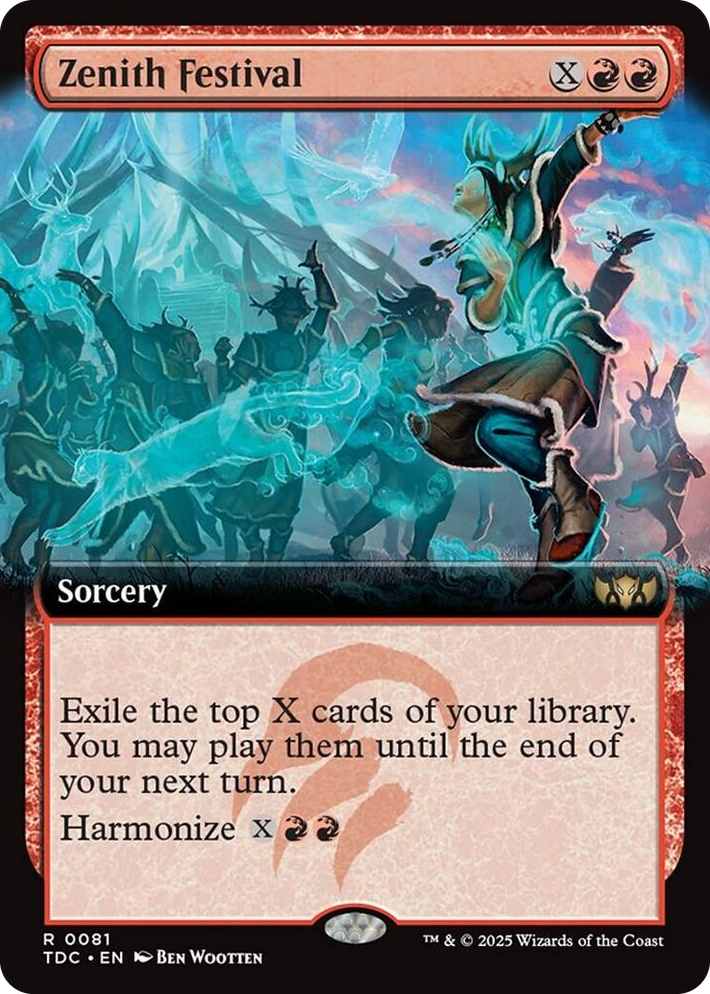 0081 Zenith Festival (Extended Art) R Commander: Tarkir: Dragonstorm