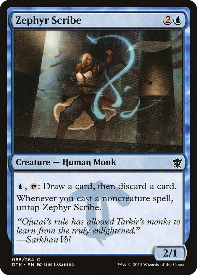 0085 Zephyr Scribe C Dragons of Tarkir